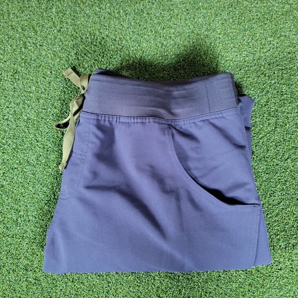 Figs Pants - FIGS Technical‎ Collection Scrub Pants Olive Drawstring Pockets L/T Tall